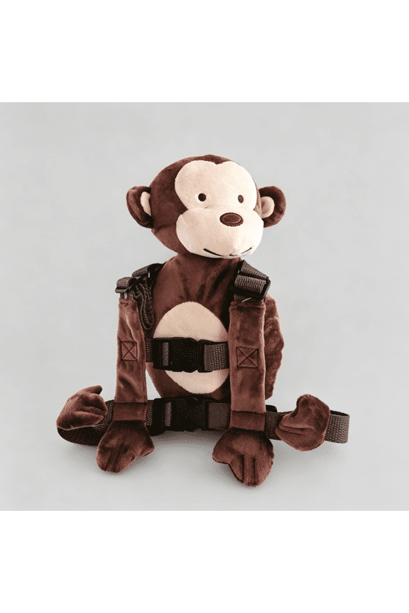 2 in 1 Monkey Toddler Safety Harness Backpack Children'S Walking Leash StrapBrown)Backpack Leash for Toddlers 1-3