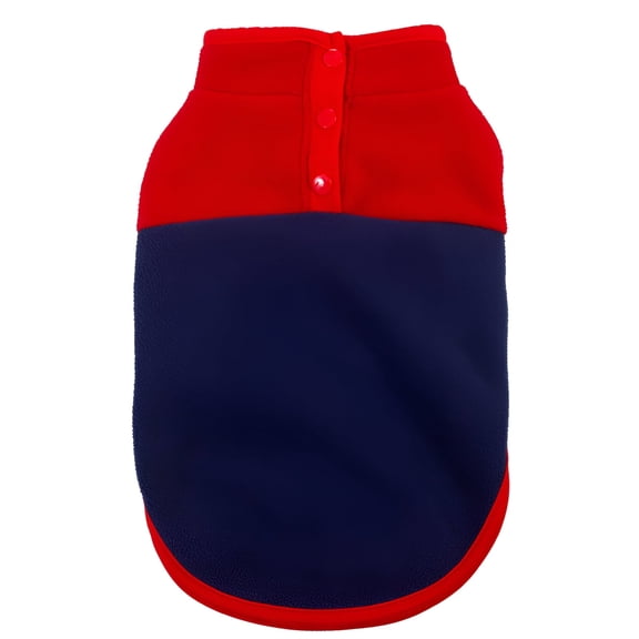 GASTROPOD 2026 New 1Pcs Dog Jacket Velvet Dog Clothes Dog Sweaters for Large Dogs for Walking Outdoor Travel Navy S