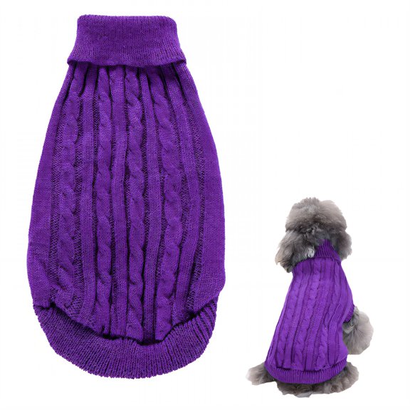 GASTROPOD 2026 New 1Pcs Dog Sweater Dog Clothes Medium Sized Dog Dog Sweaters for Small Dogs Girl Purple Xs for Daily Wear Playtime Indoor Comfort