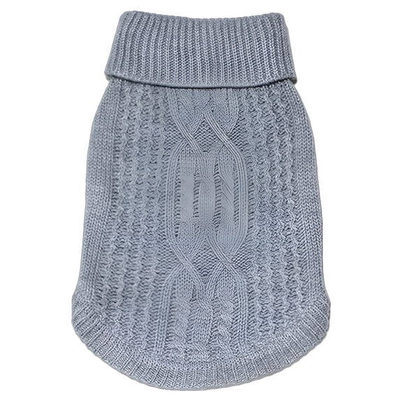 GASTROPOD 2026 New 1Pcs Dog Sweater Polyester Dog Jackets for Small Dogs Kitten Clothes Gray Xs for Cold Weather Indoor Lounging Outdoor Walks Daily Wear