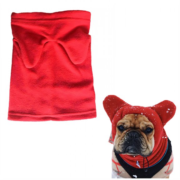 GASTROPOD 2026 New 1Pcs Dog Winter Hat Polyester Dog Ears Dog Ear Cover for Cold Walks Red M