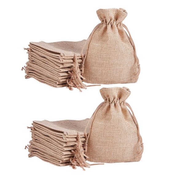 GASTROPOD 2026 New 20X Burlap Bags with Drawstring,Linen Gift Sachets,Gift Bags,Jewelry Pouches,Sacks,Burlap Bags for Weddings,Parties,Gifts,Favors,Packaging.