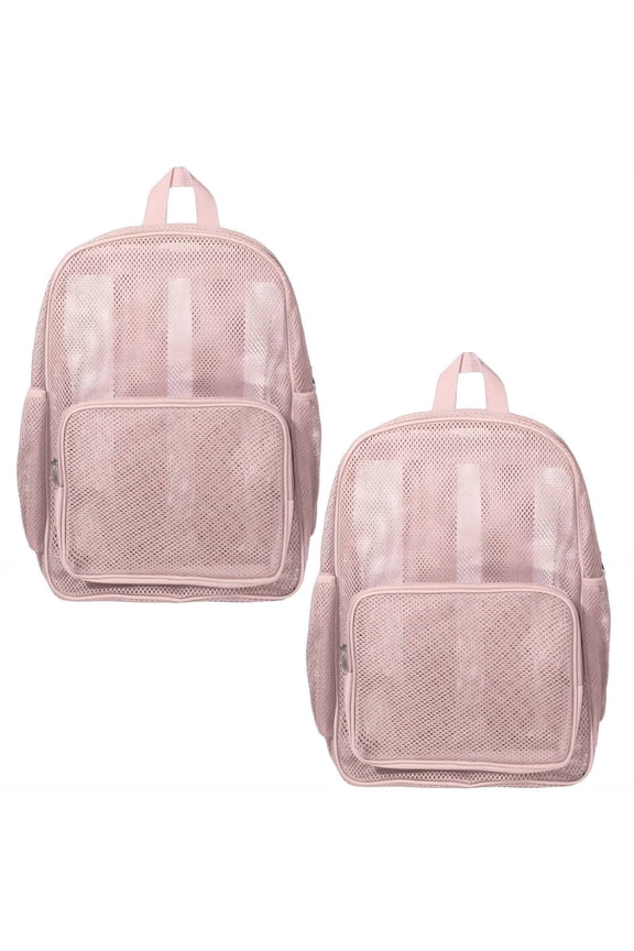 2026 New 2Pcs Backpack for Women Length Adjustable Straps Travel Backpack Wide Capacity Versatile Adjustable Shoulder Straps Backpacks Style9 Pink