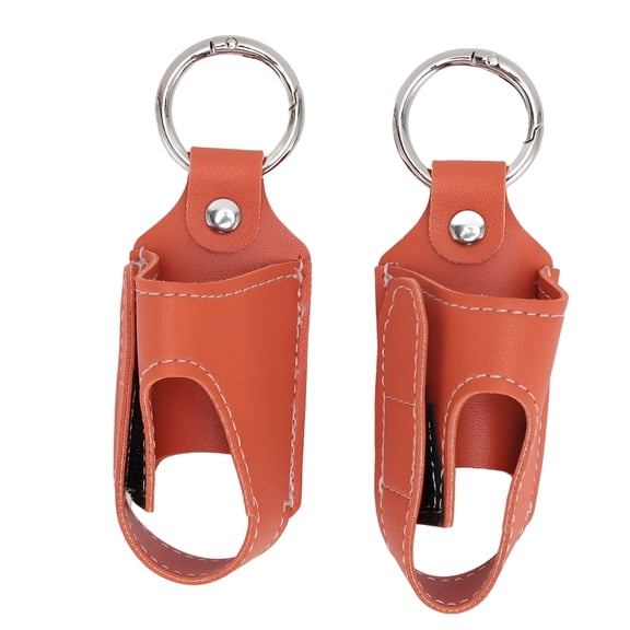 GASTROPOD 2026 New 2Pcs Inhaler Carrying Holder Clasp Closure Safety Carabiner Clip Portable Pu Leather Inhaler Protective Holder for Travel,School,Office,Outdoor,Emergency