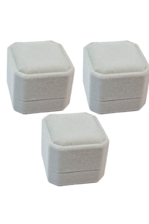2026 New 3Pcs Jewelry Accessories Sleek and Stylish Look Jewelry Gift Boxes Versatile for All Outfits Perfect Accessory Match for Engagement Wedding Birthday Gray