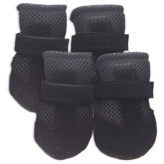GASTROPOD 2026 New 4Pcs Dog Shoes Medium Dog Booties Multi-Use Paw Protectors for Outdoor Walk Hiking Black Xl