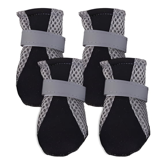 GASTROPOD 2026 New 4Pcs Dog Shoes Stable Walking Dog Boots Active Dogs Shoes for Dogs for Walk Outdoor Black Xl