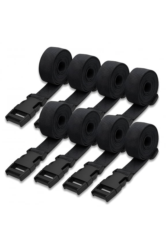 2026 New 8Pack Utility Straps with Quick-Release Buckle,59", for Securing Items, Luggage, Outdoor Activities, Camping, Transport, Organization, Heavy-Duty Use