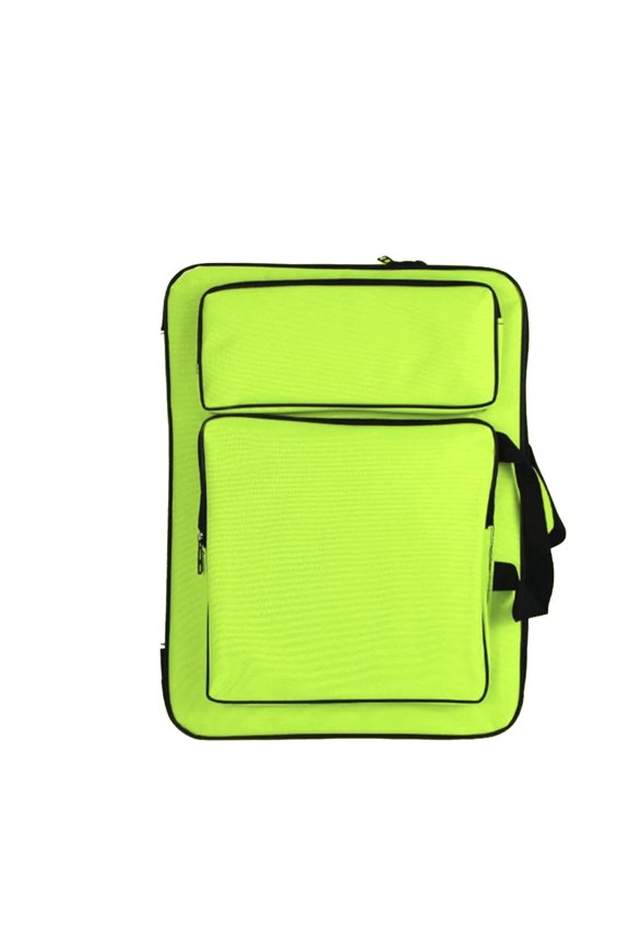 2026 New Art Portfolio Backpack,Drawing Board Storage with Dual Waterproof Layers,Adjustable Portable Side Bag for Outdoor Lemon