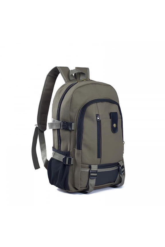 2026 New Backpack Large Capacity Anti-Theft Design Canvas Backpack for Daily Life for Travel, Work, School, Hiking, Commuting, Army Green