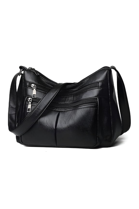 2026 New Beach Purse Casual Leather Fashion and Retro Versatile Leather Bag Make Up Bag for Purses Womens Purses Medium Size with Outside Pockets
