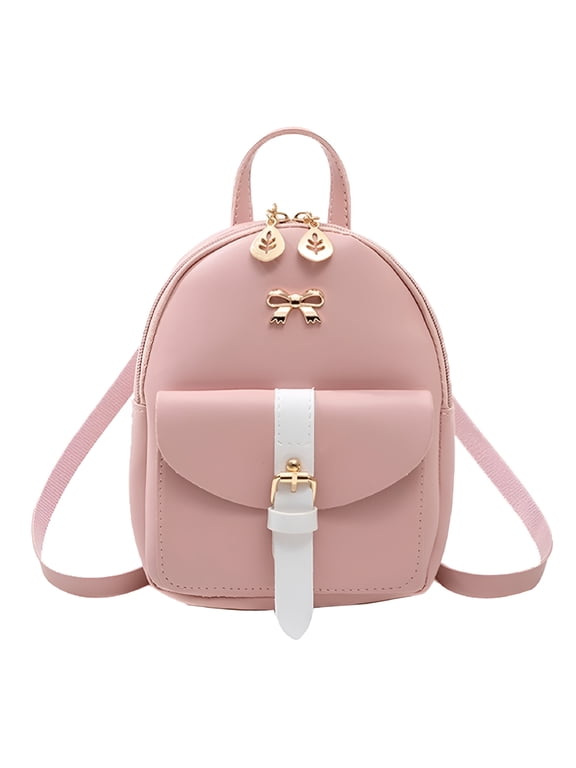 2026 New Bowknot Cute Backpack Vegan Leather Mini Backpack Purse for Women Small Casual Daypacks Small Backpack for Women for Daily Use, Shopping, Travel, School, Casual Outings.