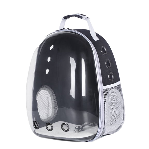 GASTROPOD 2026 New Cat Backpack,Panoramic View with Full-Size Window Cat Backpack Carrier,Breathable Design with 3 Ventilation Holes on Each Side Dog Carrier Backpack,Black