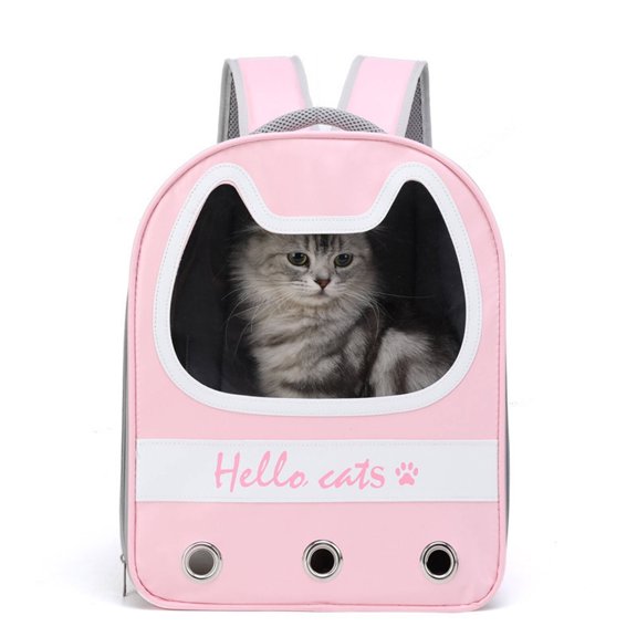 GASTROPOD 2026 New Cat Backpack Universal Fit for Cats and Dogs Cat Backpack Carrier Spacious and Breathable Design Dog Carrier Backpack for Travel Hiking Walking Pink
