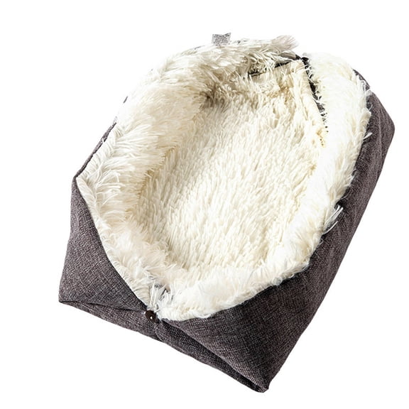 GASTROPOD 2026 New Cat Bed Cave Two-In-One Design Cat Sleeping Bag Skin-Friendly Cat Beds for Indoor Cats for Napping Relaxing White