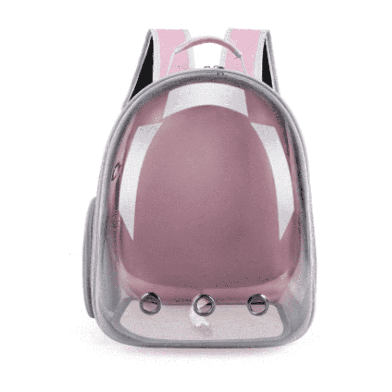 GASTROPOD 2026 New Cat Carrier,Anxiety-Relieving Transparent Window Cat Backpack,Comfortable 360°Breathable Mesh Cat Backpack Carrier,Expandable Space Cat Bag,Pink