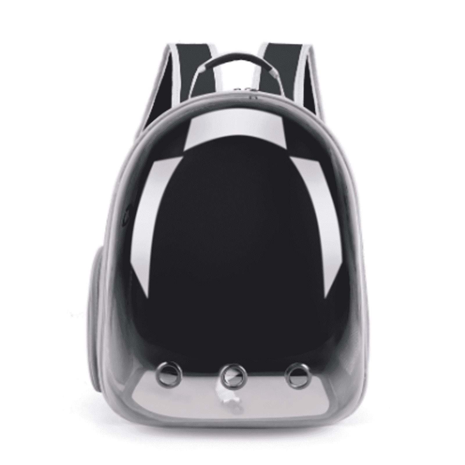 GASTROPOD 2026 New Cat Carrier,Anxiety-Relieving Transparent Window Cat Backpack,Comfortable 360°Breathable Mesh Cat Backpack Carrier,Expandable Space Cat Bag,Black