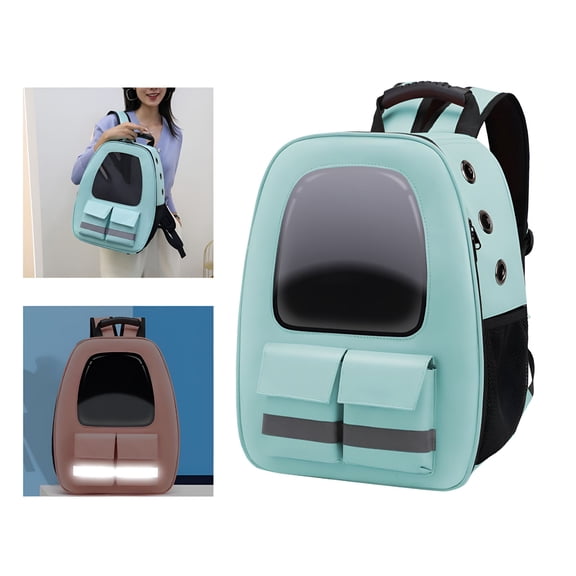 GASTROPOD 2026 New Cat Carrier Backpack Ventilated Airline Approved Transparent Carry Backpack Bag Green