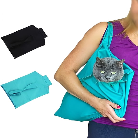 GASTROPOD 2026 New Cat Carrier Pouch Calming Design for Stress-Free Travel, Easy-To-Carry Shoulder Strap, Rip-Resistant & Water-Resistant Material, Ideal for Visits and Car Rides (Blue)