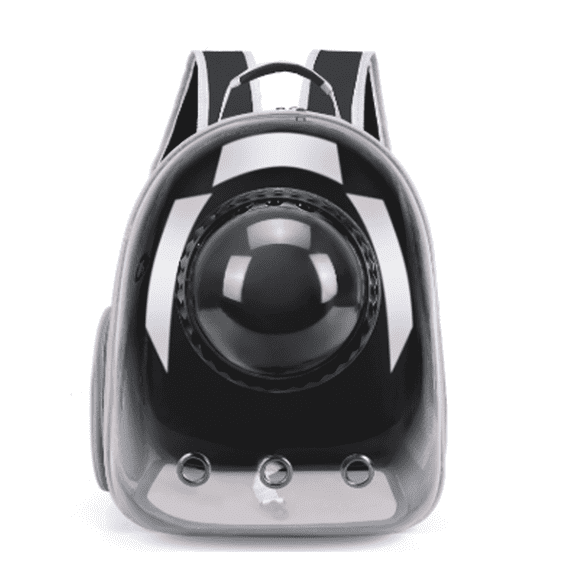 GASTROPOD 2026 New Cat Carrier Transparent Capsule Cat Backpack Efficient Ventilation Cat Backpack Carrier Quick-Access Zipper Cat Bag for Pets Black for Travel Outdoor Adventures Vet Visits