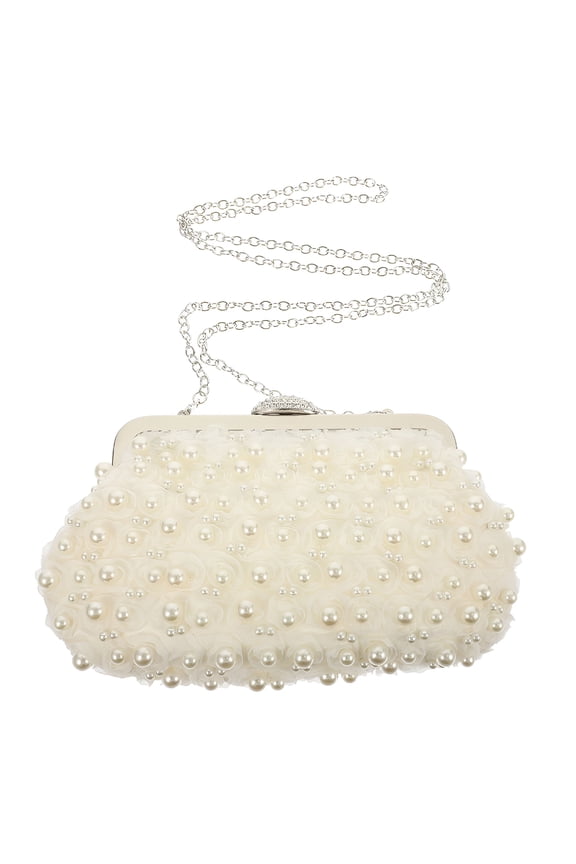 2026 New Clutch Pearl Beaded Evening Bag Purse Bag Party Handbag Dinner Wedding Purses Banquet Beaded Bag for Wedding,Party,Evening,Event,Banquet,Formal Occasion