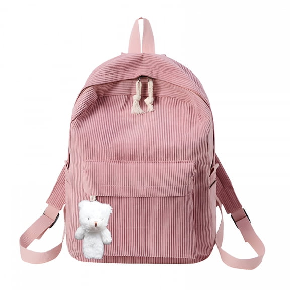 GASTROPOD 2026 New Corduroy Backpack for Women Fashion Casual Bear Large Bookbag Lightweight Travel Laptop Bags Daily Dayback for School,Travel,Work,Shopping
