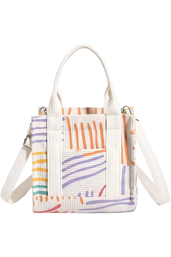 2026 New Corduroy Tote Bag Small Satchel Bag for Women Crossbody Bag Purse with Zipper Casual Handbag for Daily Use, Casual Outings, Shopping, Travel, Weekend Trips
