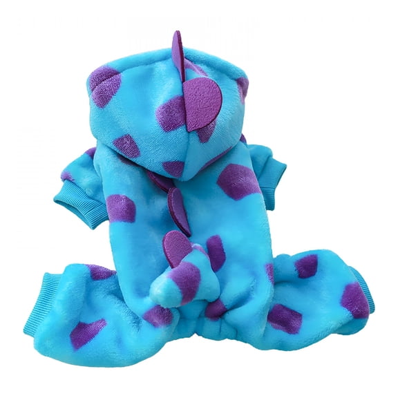 GASTROPOD 2026 New Cosplay Costume, Pet Dogs Clothes Small Pet Dinosaur Costume Doggy Hooded Winter Warm Cosplay Clothes Outfit Small Dog Photo Props Suit - Xl