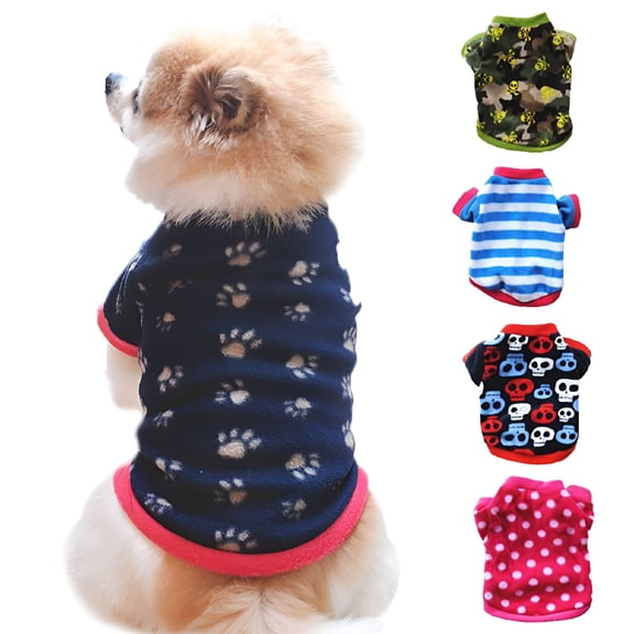 GASTROPOD 2026 New Cozy Fleece Jumper, Small, Medium Dogs, Warm Sweater Coat for Walk, Outdoor, Home, Travel Blue