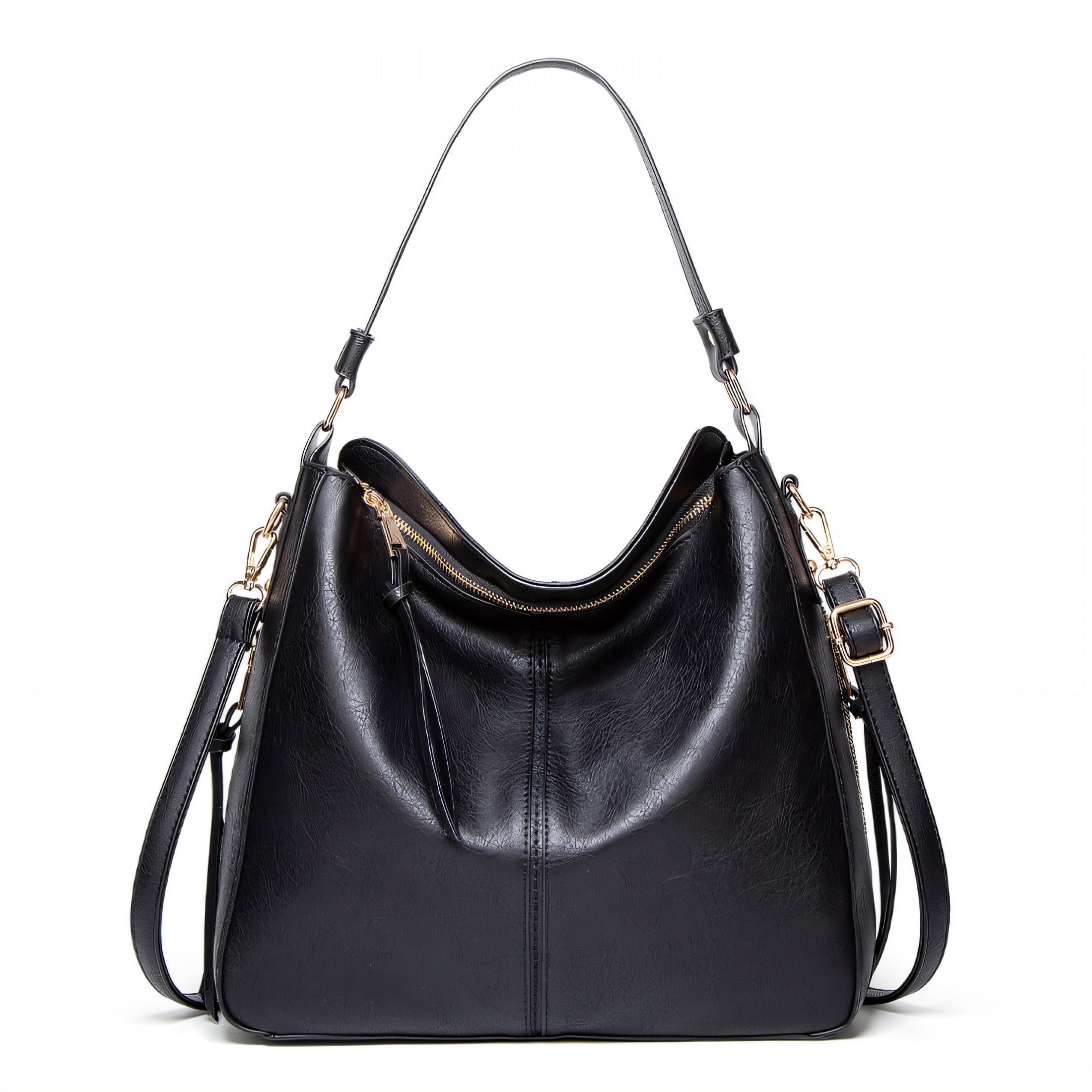 GASTROPOD 2026 New Crossbody Bags for Women,Zippered Side Compartment Leather Purse,High-Density Metal Hook Crossbody Tote Bags for Women,Black for Daily Use, Work, Travel, Casual Outings, Shopping
