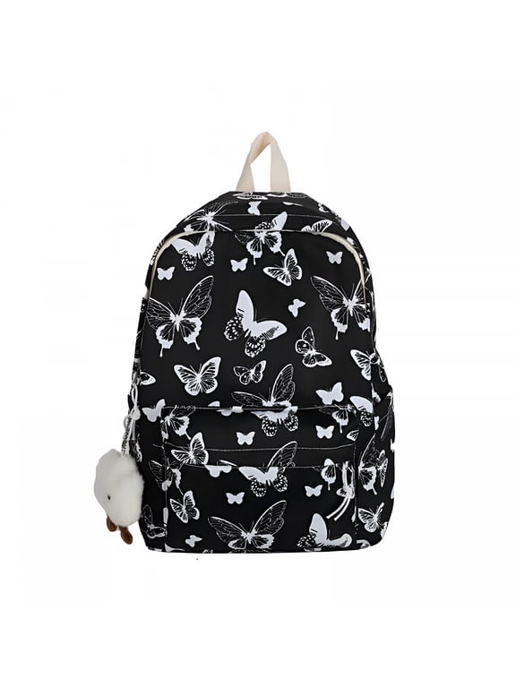 2026 New Cute Butterfly Backpack for Teen Young User Teens Women, Water Resistant School Bookbag, Lightweight Laptop Backpack for College Students