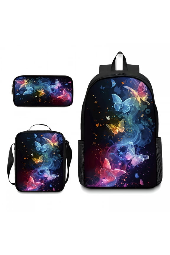 2026 New Cute Pretty Butterfly Backpack - Colorful Butterfly Backpack, Animal Backpack, Daily Commute, Large Capacity, Shoulder Protection, Reduce Weight