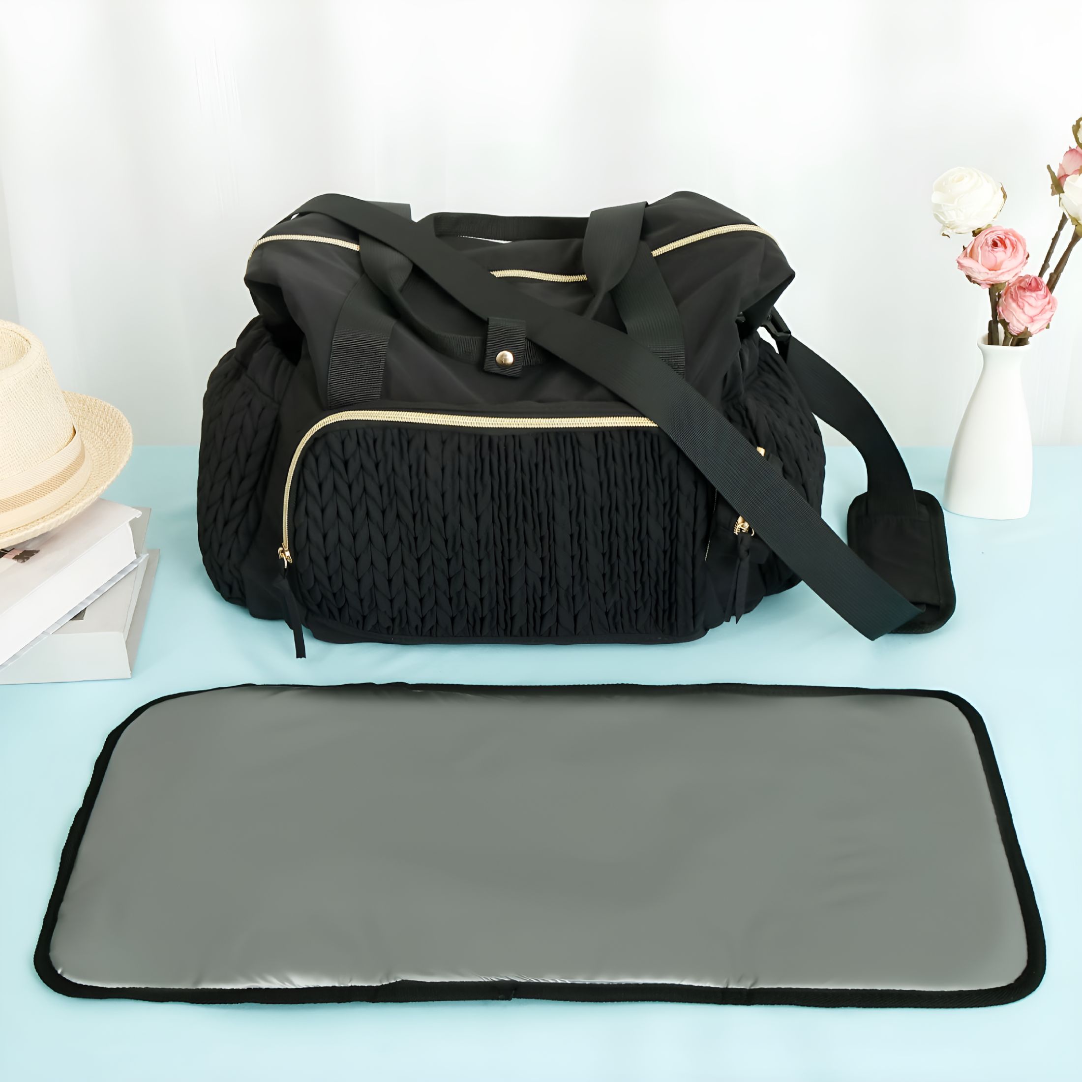 GASTROPOD 2026 New Diaper Bag Tote Sturdy Kids Diapers Bag Versatile Traveling Diaper Bags Portable Baby Bag with Pacifier Case Easy to Clean Mom Hospital Bag for Babies