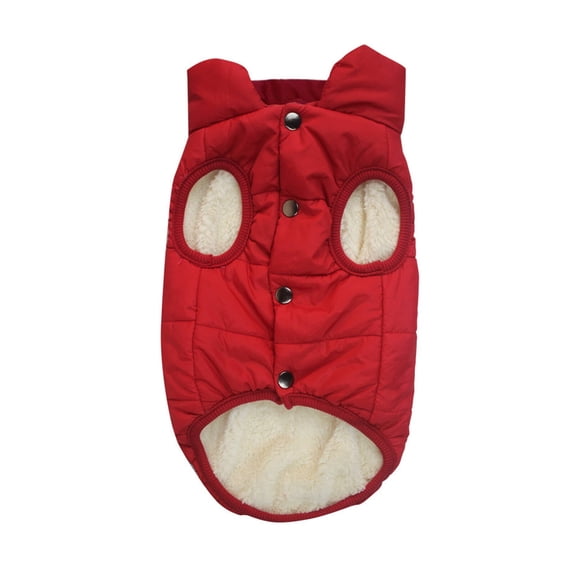 GASTROPOD 2026 New Dog Clothes Fluffy Large Down Filling Dog Jacket,Excellent Warmth Effectively Resists Cold Weather Pet Costumes,Red,Xs