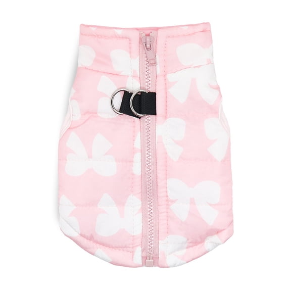 GASTROPOD 2026 New Dog Clothes Lightweight and Warm Dog Pajamas with Built-In D-Ring Dog Sweater with Cute Bow Design for Home Sleep Travel Holiday