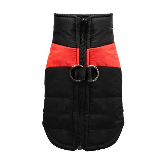 GASTROPOD 2026 New Dog Clothes Prevents Cold Wind Dog Jacket Improves Safety Improves Wearing Experience Pet Costumes for Walking Training Outing Black Red L