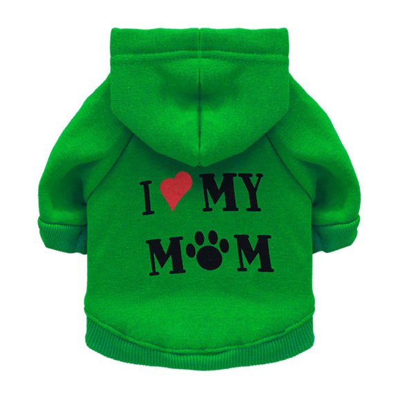 GASTROPOD 2026 New Dog Coat Hoodies Perfect for Various Events and Celebrations Dog Costume Versatile and Comfortable All-Year Wear Cat Costume for Walks Play Travel S Green