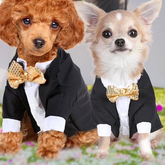 GASTROPOD 2026 New Dog Costume Sophisticated Tuxedo Design for Elegance Cat Costume Ideal for Medium to Large Breeds Puppy Clothes L for Weddings Parties Photoshoots Special Events Festive Occasions