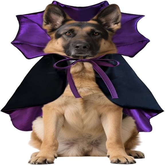 BESTSKY 2026 New Dog Halloween Costumes Vampire Cape for Large Dog Devil Cape