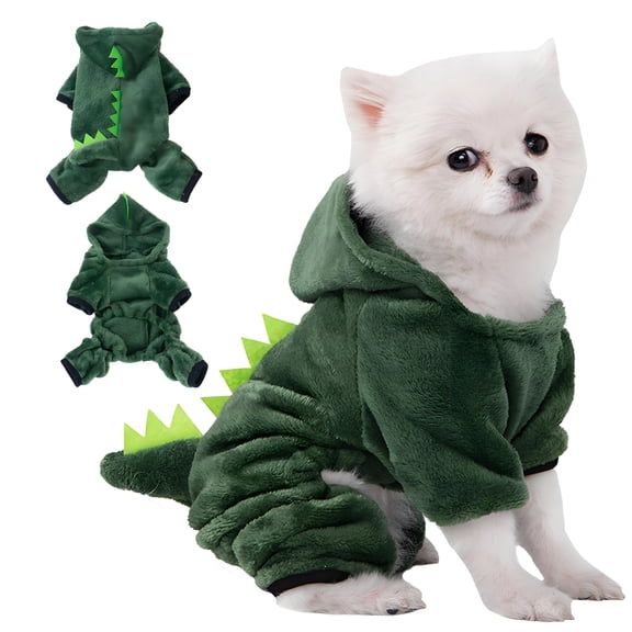 GASTROPOD 2026 New Dog Halloween Costumes,Whimsical Large Dog Halloween Costumes,Coral Fleece Dinosaur Pet Halloween Costumes,Style1,Xs