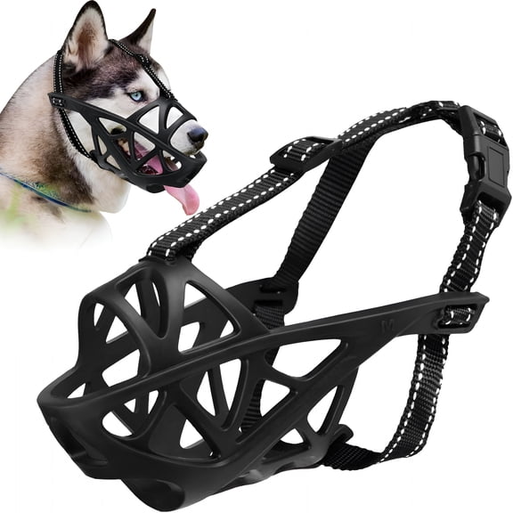 GASTROPOD 2026 New Dog Muzzle for Large Dogs, Breathable Basket Muzzles for Small, Medium and X-Large Aggressive Dog, Allows Panting Drinking, Suitable for Grooming Trimming Training