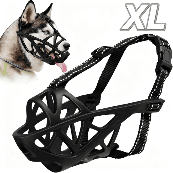 GASTROPOD 2026 New Dog Muzzle for Large Dogs, Breathable Basket Muzzles for Small, Medium and X-Large Aggressive Dog, Allows Panting Drinking, Suitable for Grooming Trimming Training