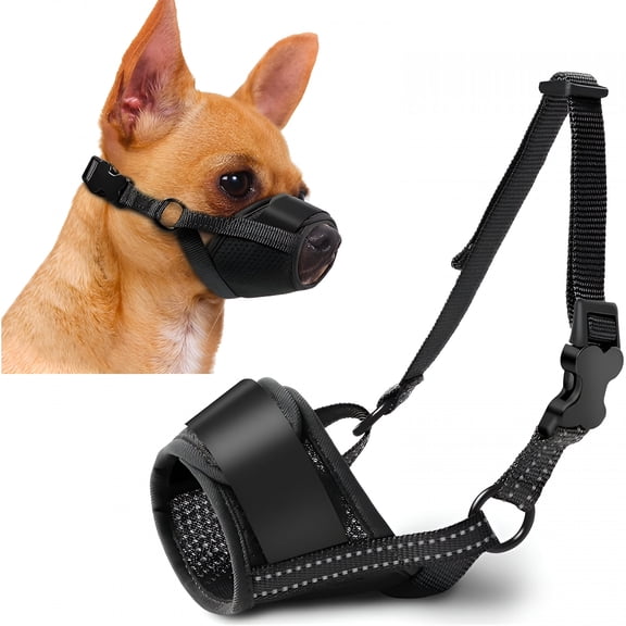 GASTROPOD 2026 New Dog Muzzle,Soft No Barking Mesh Muzzles for Medium Sized Dogs Anti Chewing,Breathable No Bite Muzzle for Mini Dachshund Jack Russell,Suit for Grooming Vet Allows Panting Drinking