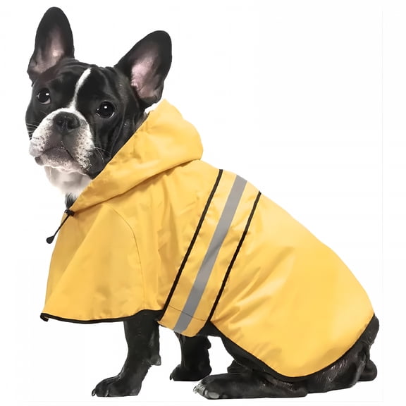 GASTROPOD 2026 New Dog Raincoat Hooded - Waterproof Reflective Pet Rain Jacket for Walking,Outing,Travel,Playtime,Training
