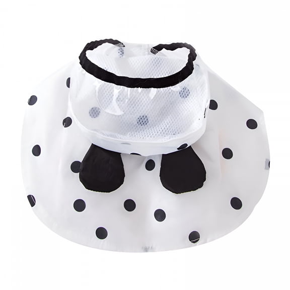 GASTROPOD 2026 New Dog Raincoat with Traction Hole 3D Ears Design Dot Print Breathable Mesh Fastener Tape Rainproof Quick Dry Puppy Waterproof Rain Jacket Poncho for Small Dogs