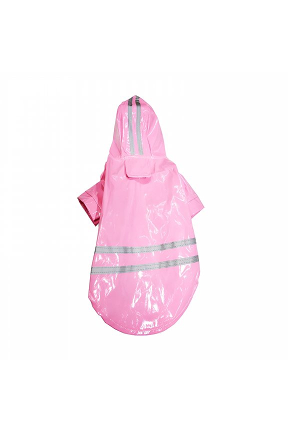 2026 New Dog Raincoat Waterproof Coats for Dogs Lightweight Rain Jacket Breathable Rain Poncho Hooded Rainwear with Safety Reflective Stripes