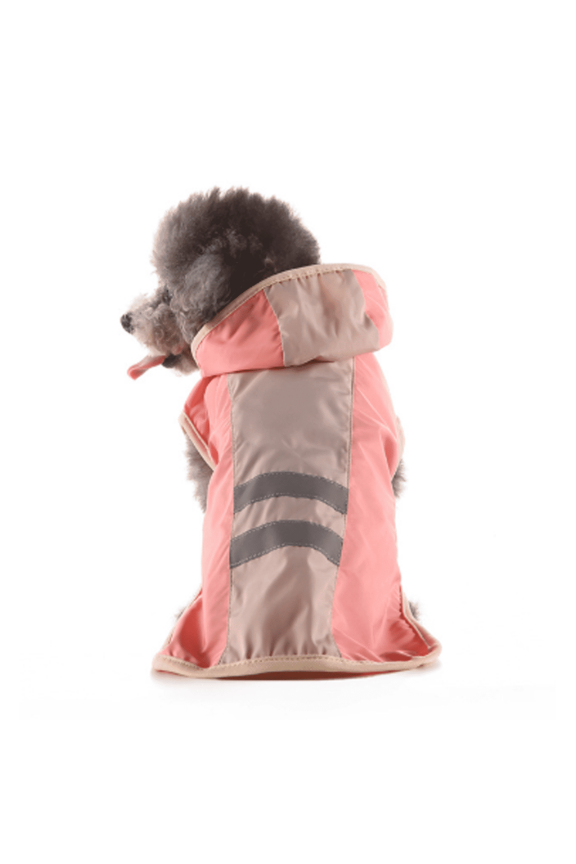 2026 New Dog Raincoat,Waterproof Lightweight Construction Dog Rain Jacket,Reflective Stripes for Enhanced Visibility Pet Raincoat,L