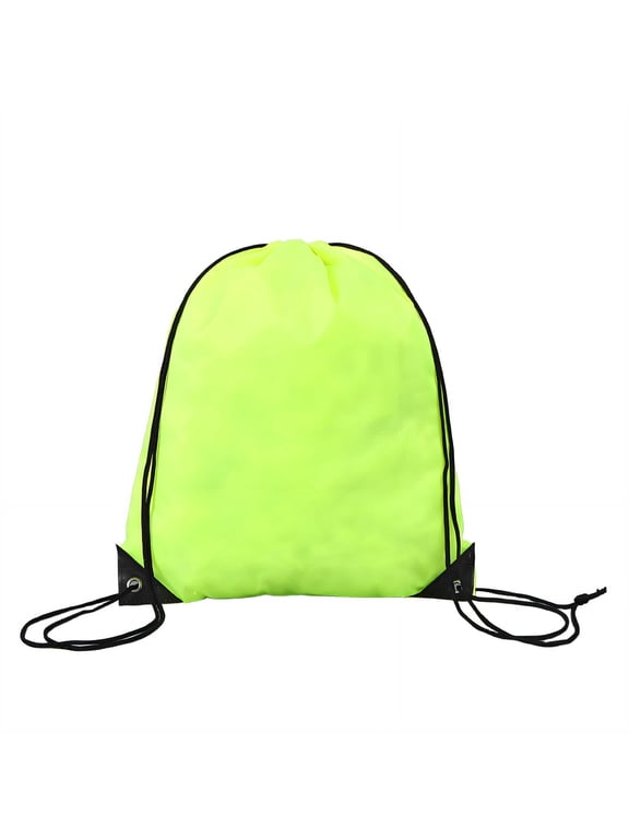 2026 New Drawstring Backpack Adjustable Straps Drawstring Bags Wide Storage Ultra-Portable Draw String Back Bag for Gym, Sports, Travel, School Style4 Green