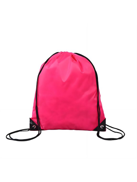 2026 New Drawstring Backpack Quick Adjust Shoulder Straps Drawstring Bags Maximum Storage Fully Adjustable Straps Draw String Back Bag Style3 Red for Sports Travel Gym Hiking Daily Use