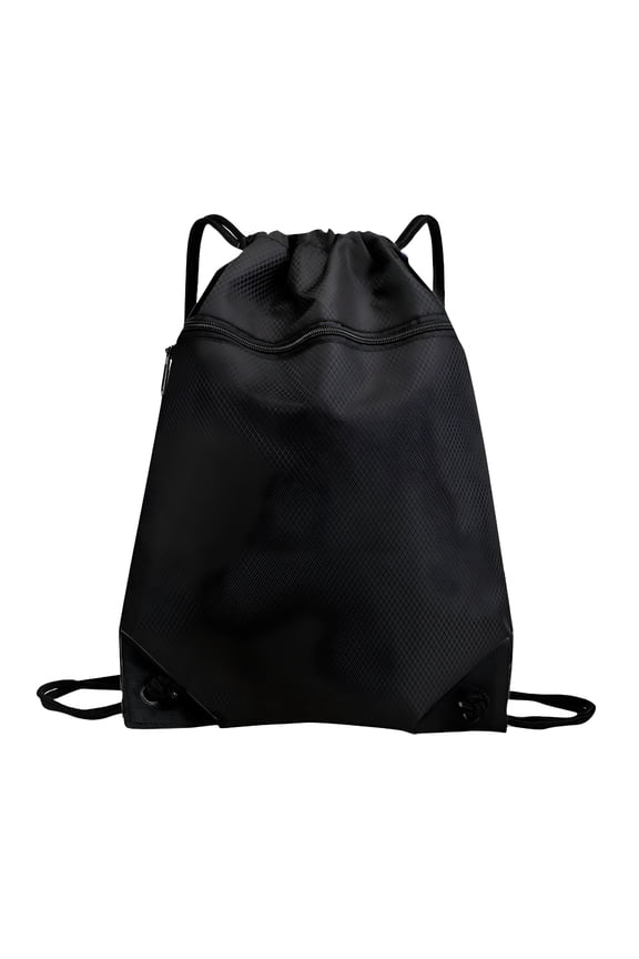2026 New Drawstring Backpack Sports Bag with Front Zipper Pocket and Inner Pocket Sack Bag with Drawstring Medium Bag Draw String Bag Small String Bag Wrestling Training Bag Draw String
